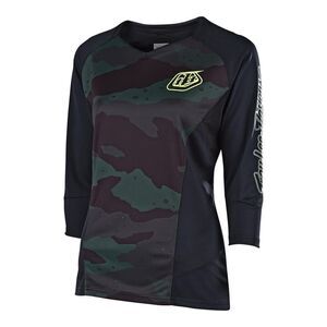 Troy Lee Designs TLD Womens size M  Ruckus Cycling Jersey Camo Black/Green